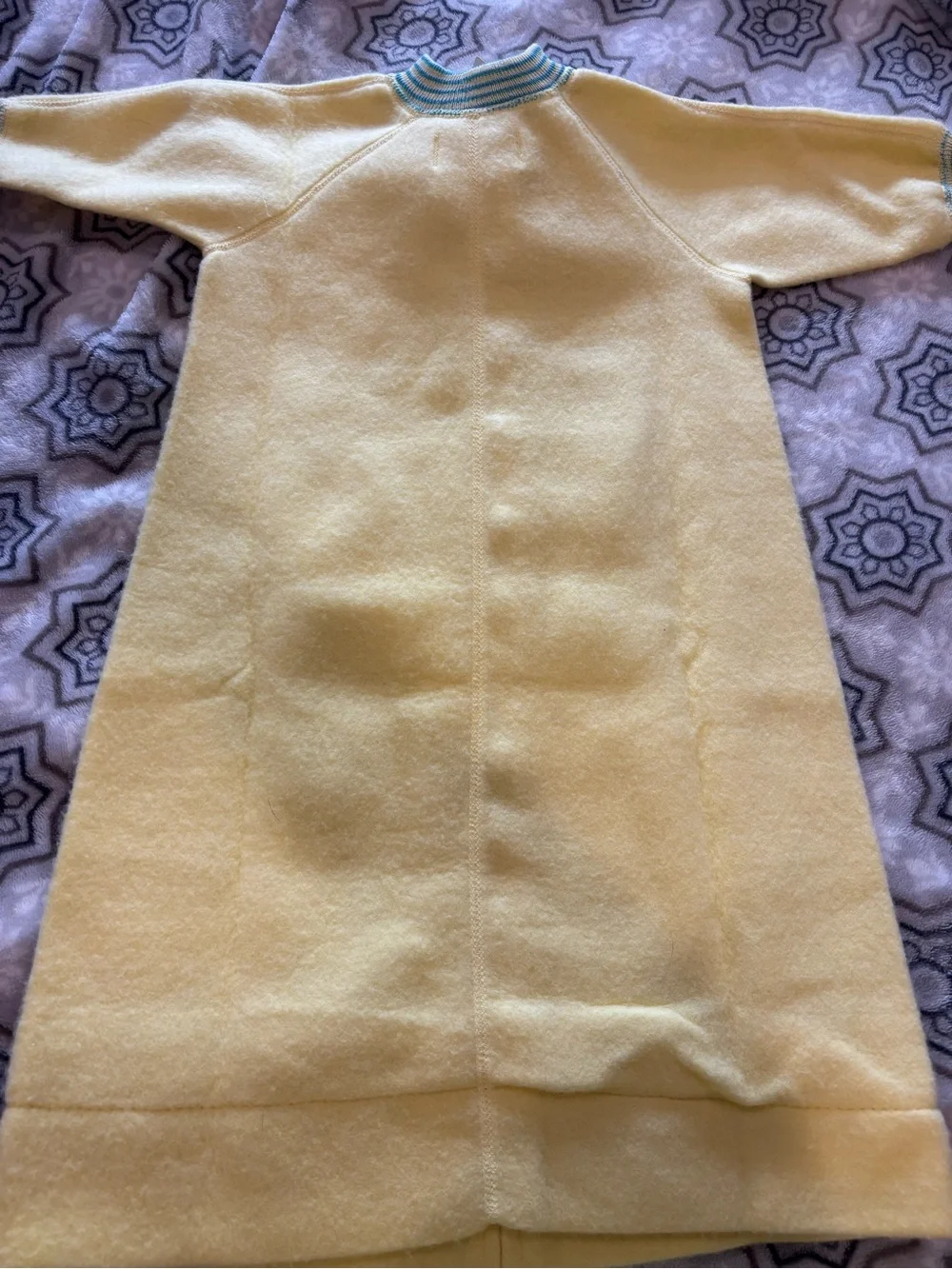 Mid-To-Late 1970s Vintage Trundle Bundle Yellow Bunny Patch Grow Bag